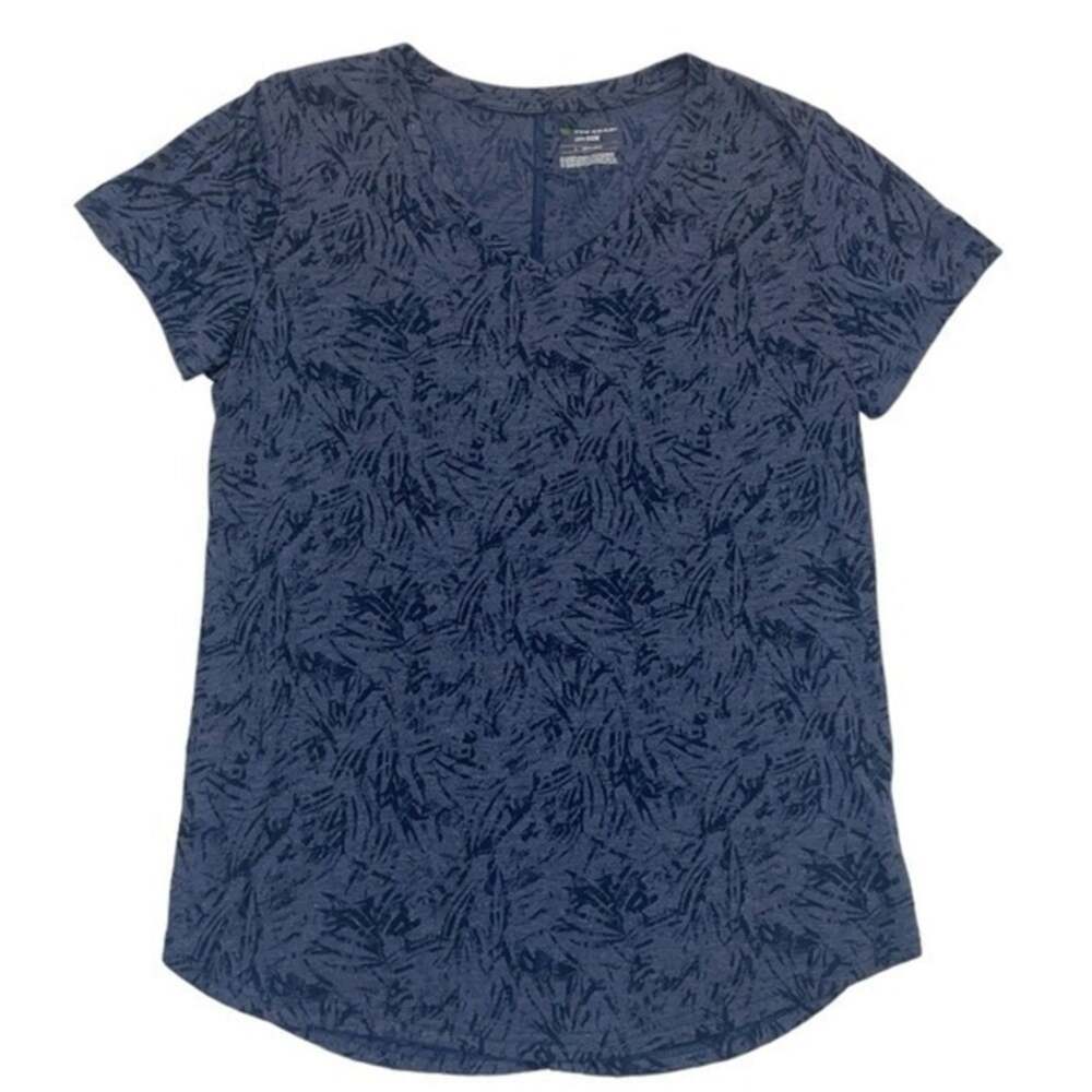 Tek Gear Burnout V-neck T-shirt Size Large 
Semi sheer blue short sleeve tee